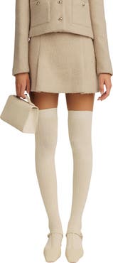 Reformation Rory Wool Blend Miniskirt