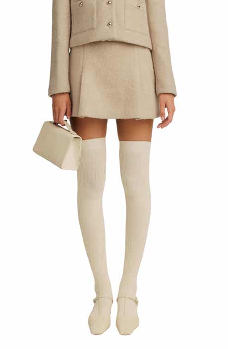 Reformation Rory Wool Blend Miniskirt