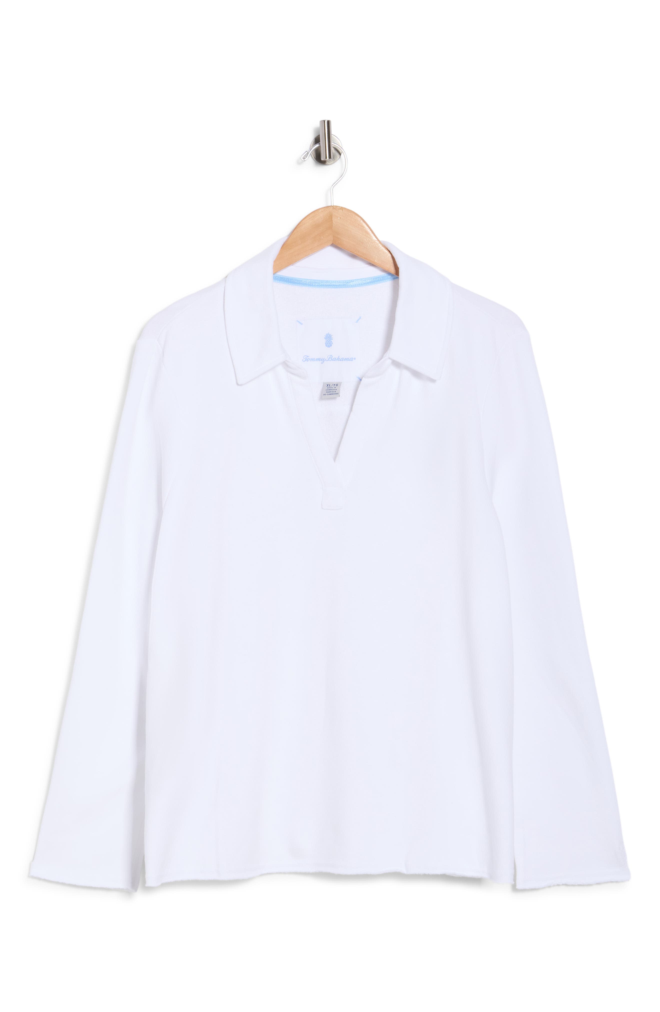 Tommy Bahama Marina Del Mar Long Sleeve Popover Top