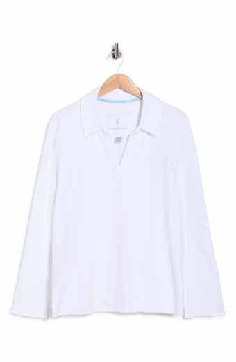 Marina Del Mar Long Sleeve Popover Top