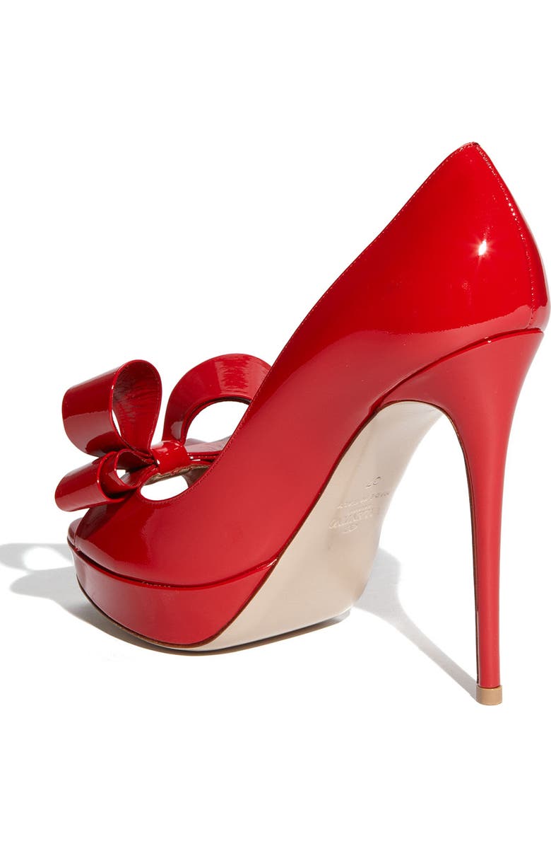 Valentino Garavani Couture Bow Platform Pump, Alternate, color,