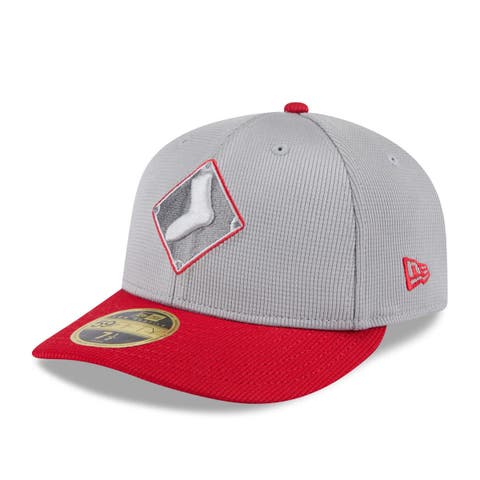 Men's New Era  Gray/Red Chicago White Sox 2025 Batting Practice Low Profile 59FIFTY Fitted Hat