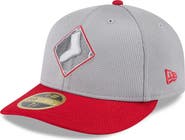New Era Men's New Era  Gray/Red Chicago White Sox 2025 Batting Practice Low Profile 59FIFTY Fitted Hat