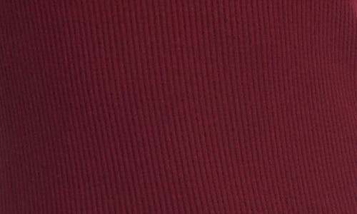 Karen Kane Turtleneck Rib Sleeveless Top In Brown