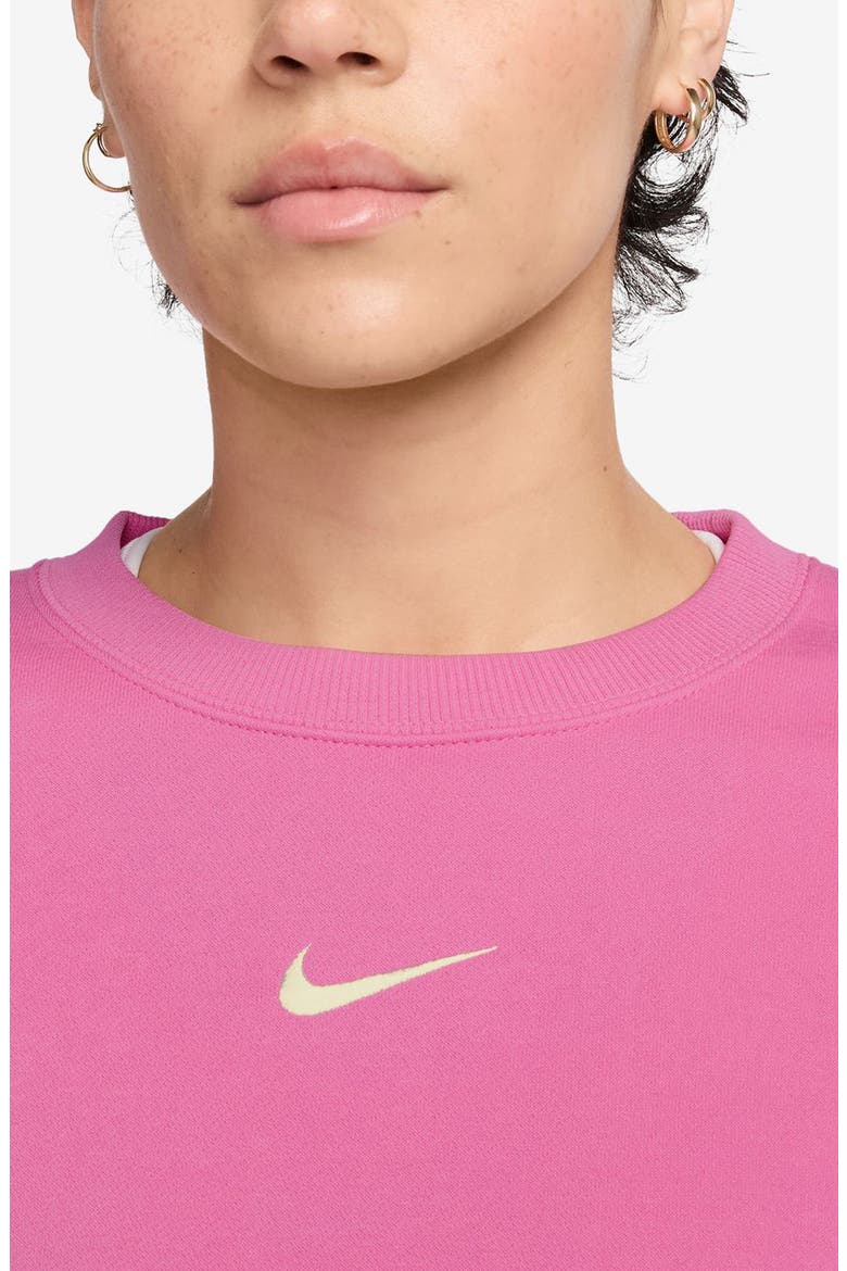 Phoenix Fleece Crewneck Sweatshirt, Alternate, color, PLAYFUL PINK/ SAIL