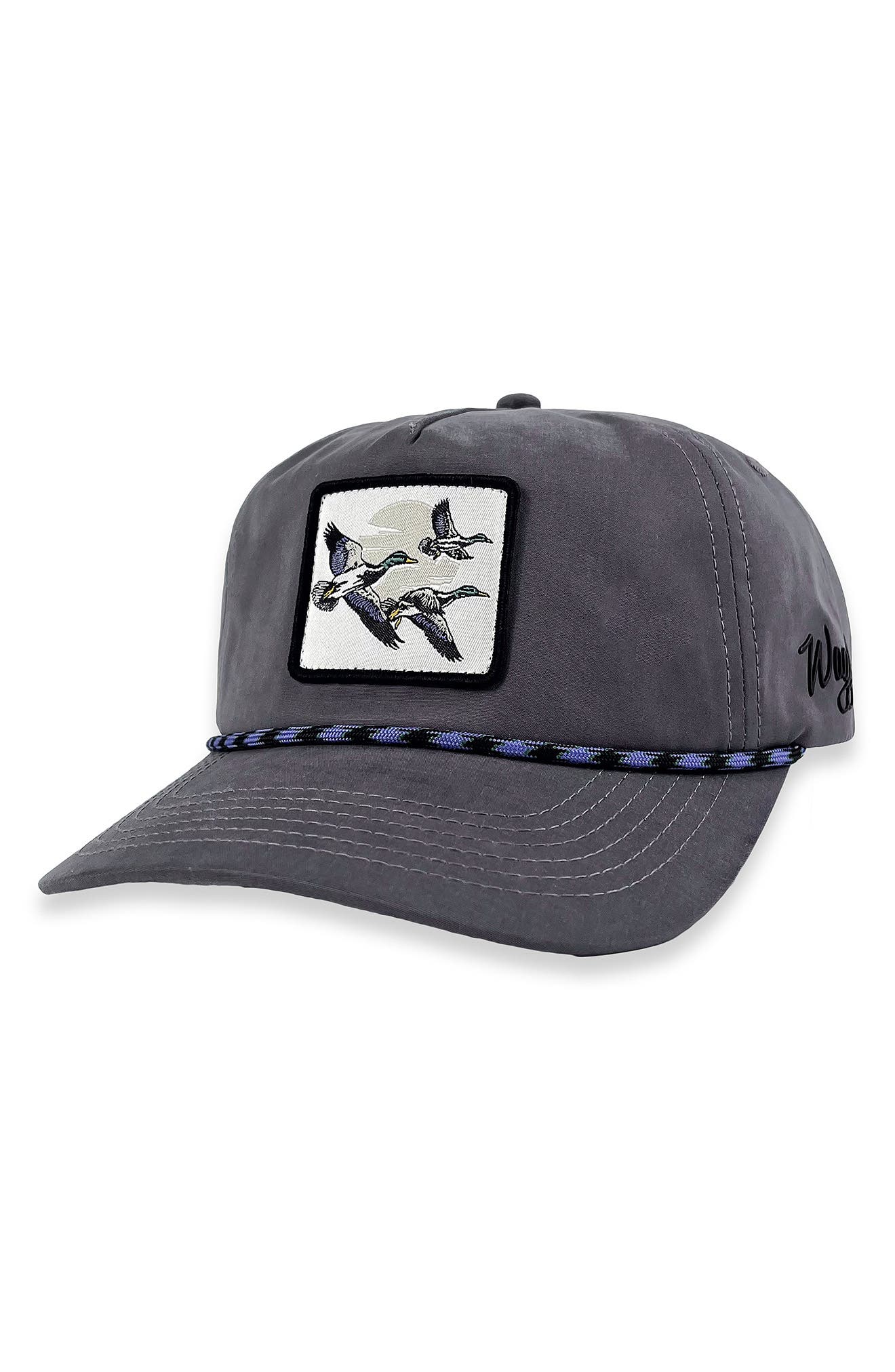 Duck & Cover Rope Trim Baseball Cap