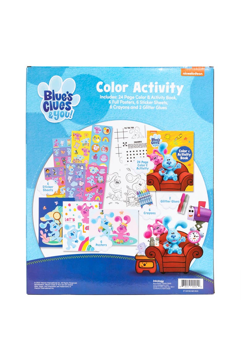 Color Activity Set, Blue's Clues Coloring & Activities Book, Kid 5+, Alternate, color, Multicolored