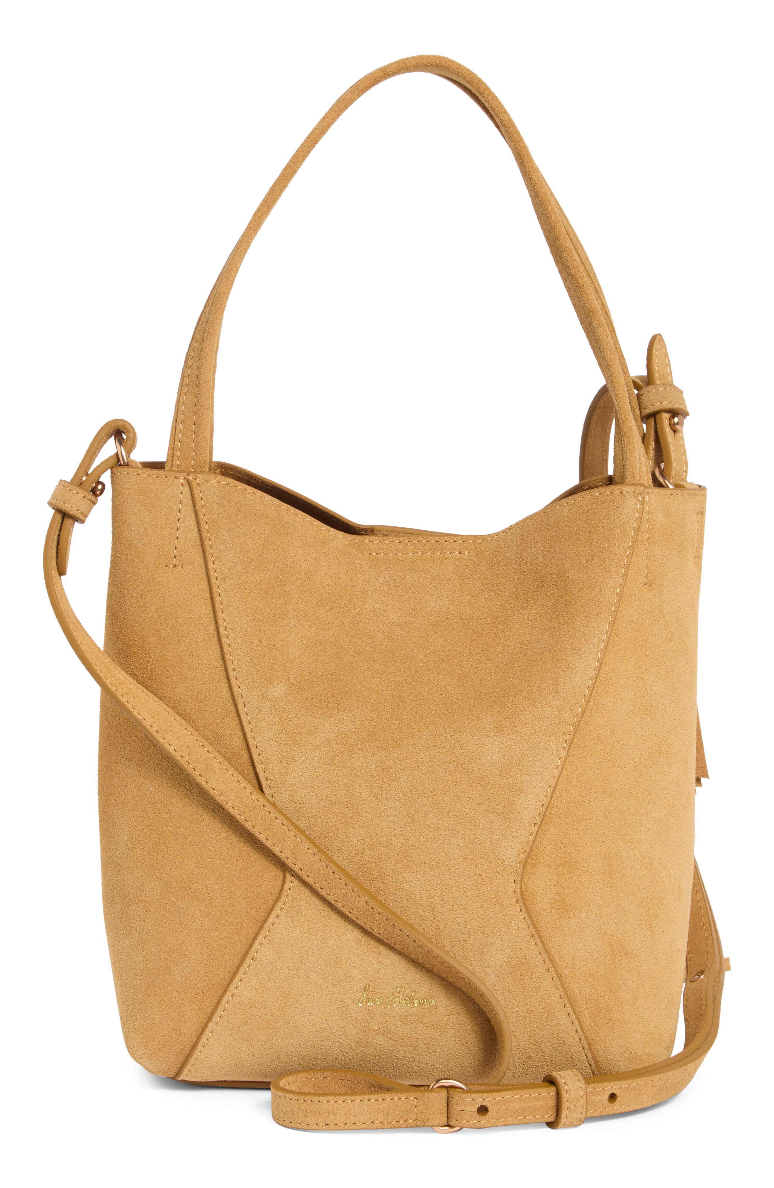 Rhett Fringe Suede Crossbody Bag, Alternate, color, CARAMEL