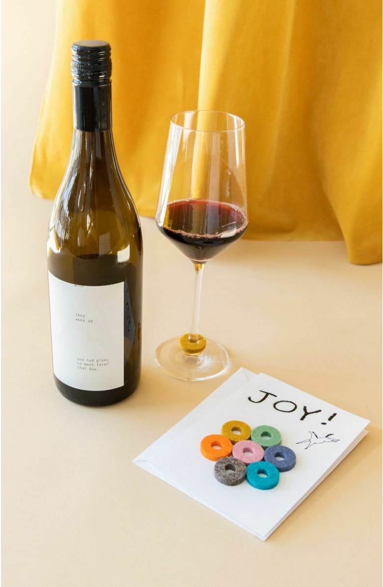 Graf Lantz Wine-Ote's Merino Wool Wine Markers, Alternate, color, Joy