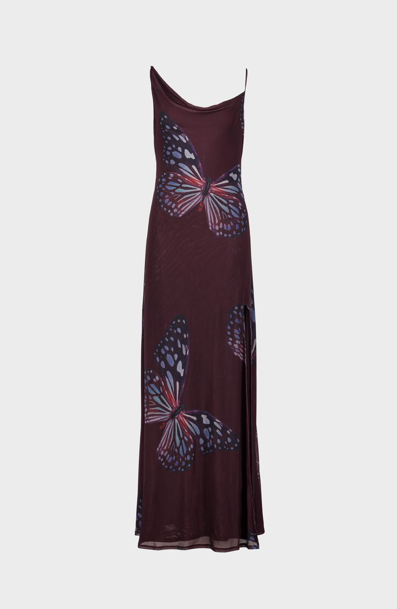 SAEMDI Butterfly Mesh Dress, Main, color, Butterfly Print