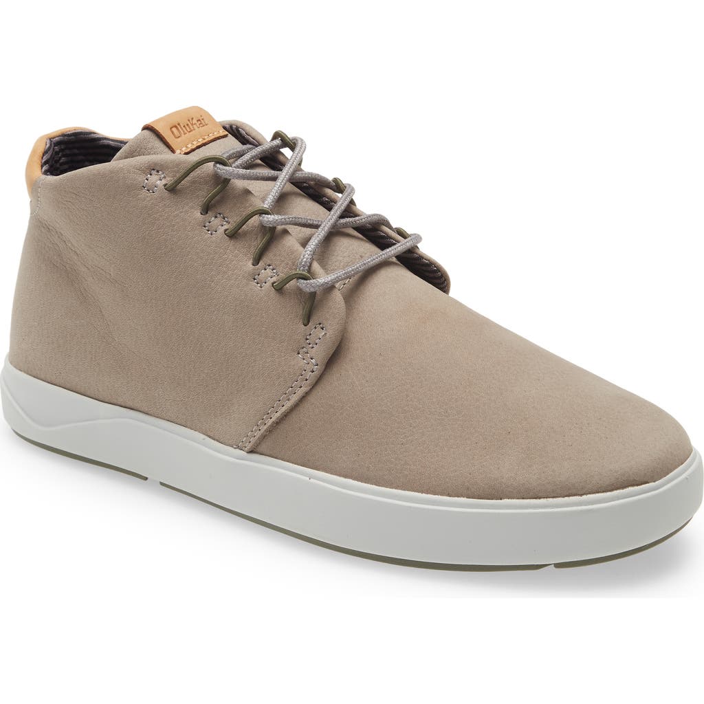 Olukai Nana Hele Genuine Shearling Lined Sneaker In Brown
