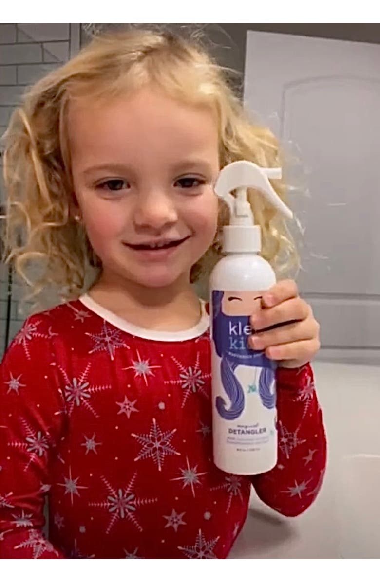 Klee Naturals Kids' Magical Detangler with Coconut Oil and Marshmallow Extract, 8 oz, Alternate, color, White