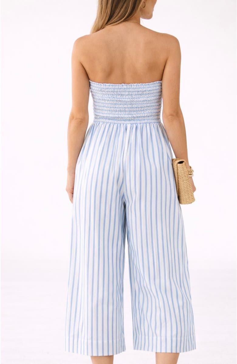 Bishop + Young Elva Stripe Jumpsuit, Alternate, color, Blue Serene Stripe