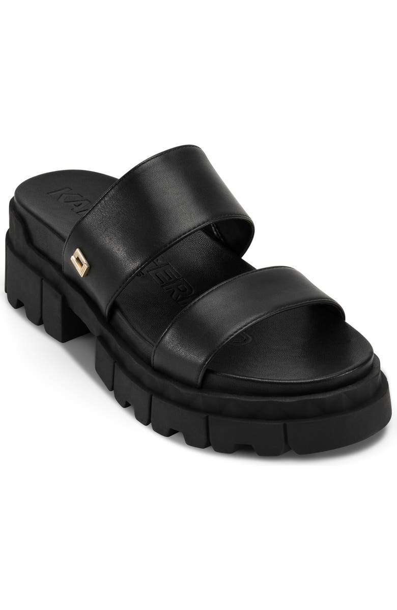 KARL LAGERFELD PARIS Lacara Lug Sole Slide Sandal, Main, color,