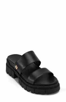 KARL LAGERFELD PARIS Lacara Lug Sole Slide Sandal