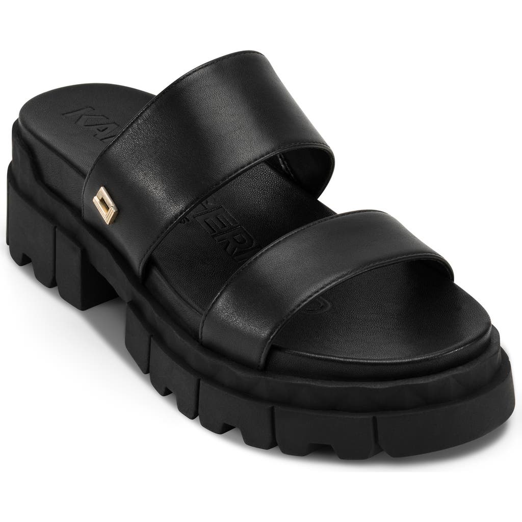 Shop Karl Lagerfeld Paris Lacara Lug Sole Slide Sandal
