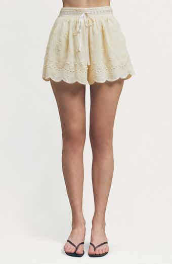 Nellie Floral Appliqué Shorts