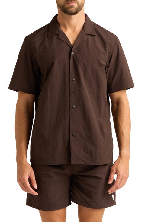 Alex Nylon Camp Shirt