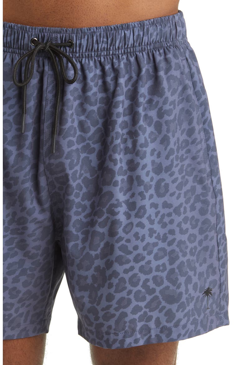 Leopard Active Hybrid Shorts, Alternate, color, BLACK
