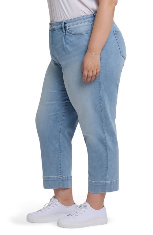 Nydj Pleated High Waist Ankle Balloon Jeans In Santiago Sea