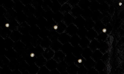 Nanette Lepore Elegant Faux Pearl Ruana In Black