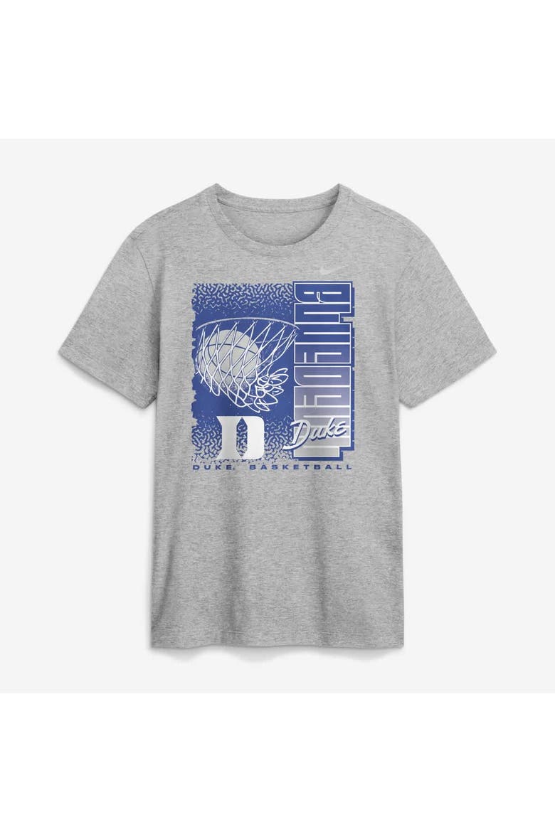 Men's Nike  Heather Gray Duke Blue Devils Basketball Refresh T-Shirt, Main, color, Heather Gray