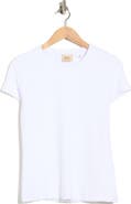 ELIE ELIE TAHARI Textured Crewneck Short Sleeve T-Shirt
