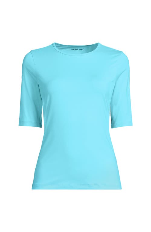 LANDS' END LANDS' END ELBOW SLEEVE RELAXED UPF 50 RASH GUARD 