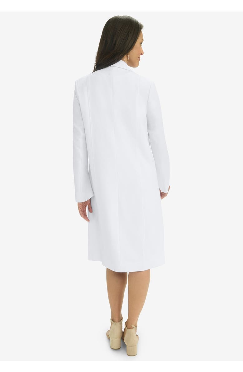 Jessica London Belted Jacket Dress, Alternate, color, White