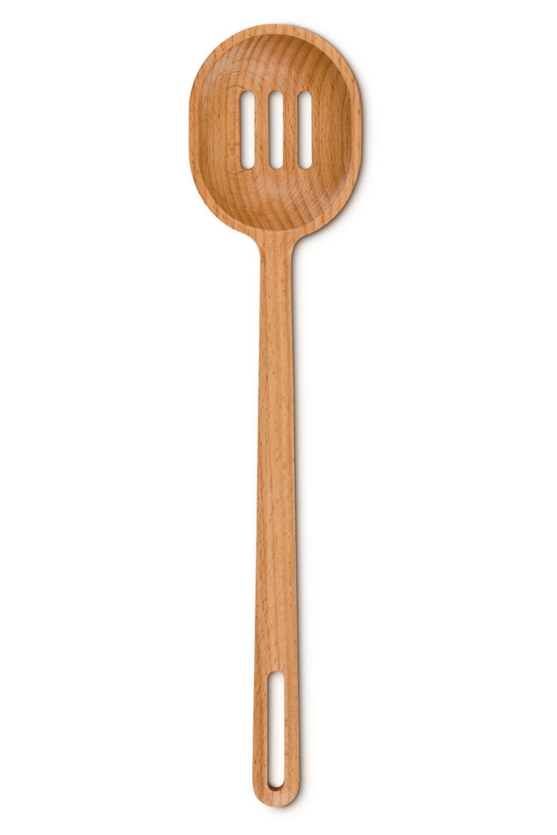 Signature Beech Wood Slotted Spoon, Main, color, WOOD