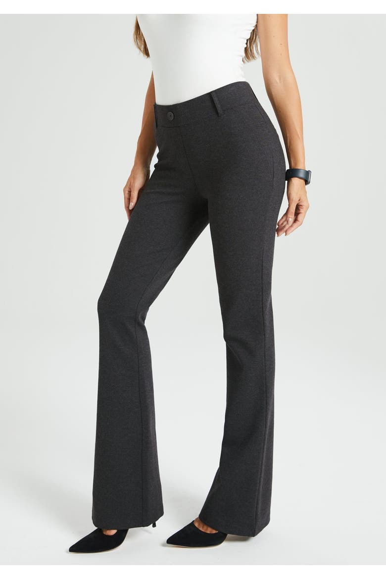 Two Pocket DPYP Dress Pant Yoga Pants Bootcut, Alternate, color, Charcoal