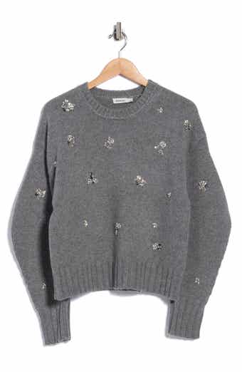 Coraline Crystal Embellished Crewneck Sweater
