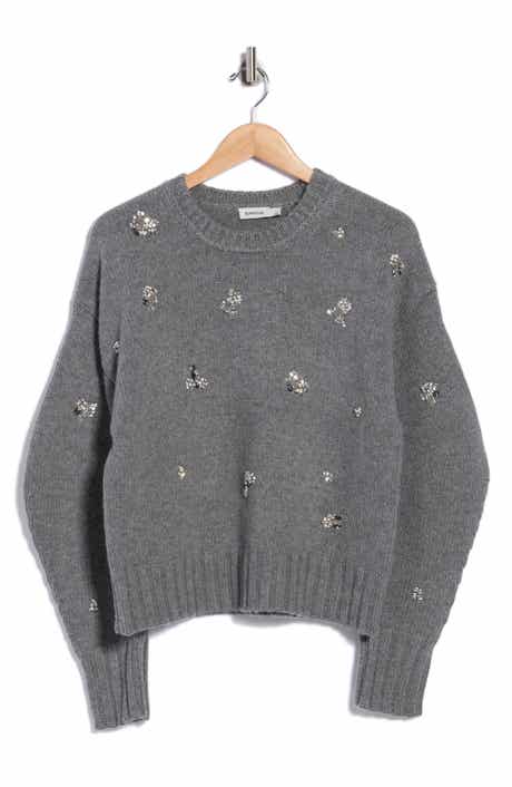 Coraline Crystal Embellished Crewneck Sweater