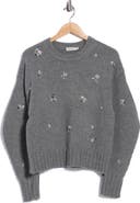 Simkhai Coraline Crystal Embellished Crewneck Sweater