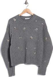 Simkhai Coraline Crystal Embellished Crewneck Sweater
