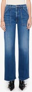 MOTHER The Patch Maven Sneak High Rise Wide Leg Jeans