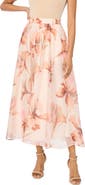 Ted Baker Floral Shirred Midi Skirt