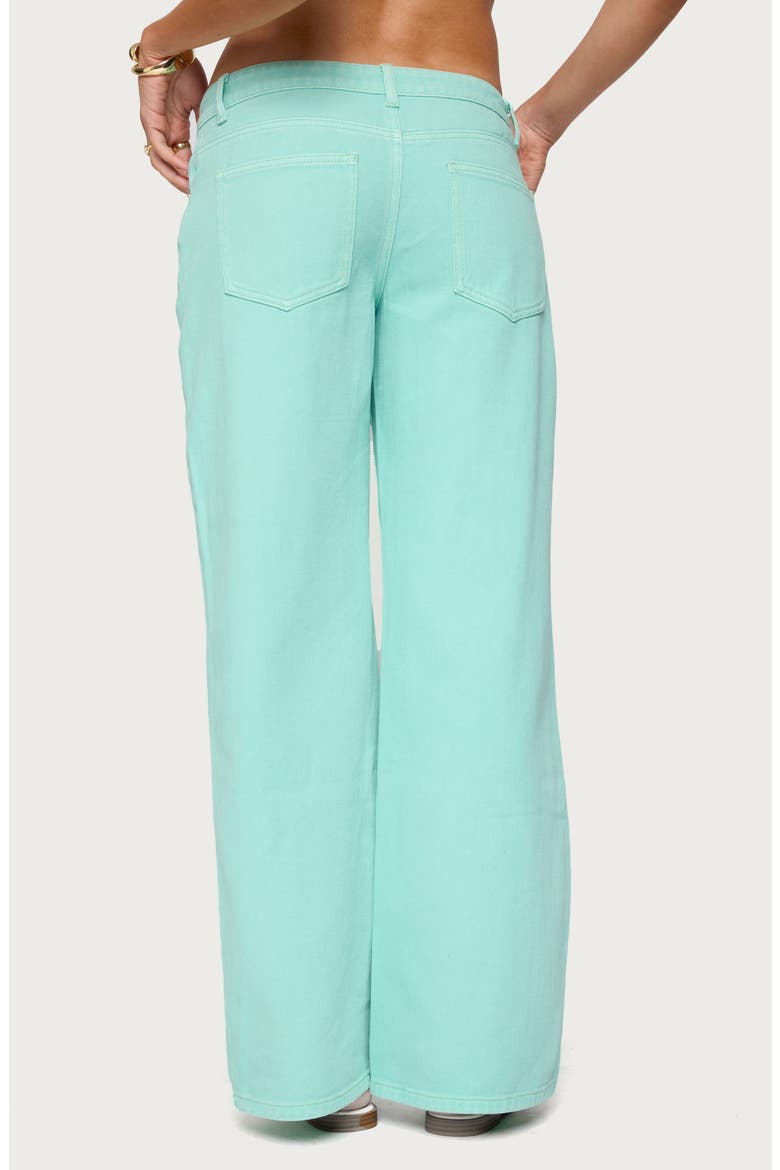 Roman Slouchy Low Rise Wide Leg Jeans, Alternate, color, AQUA