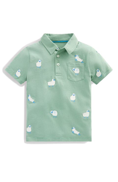 Kids' Embroidered Cotton Slub Polo (Toddler & Little Kid)