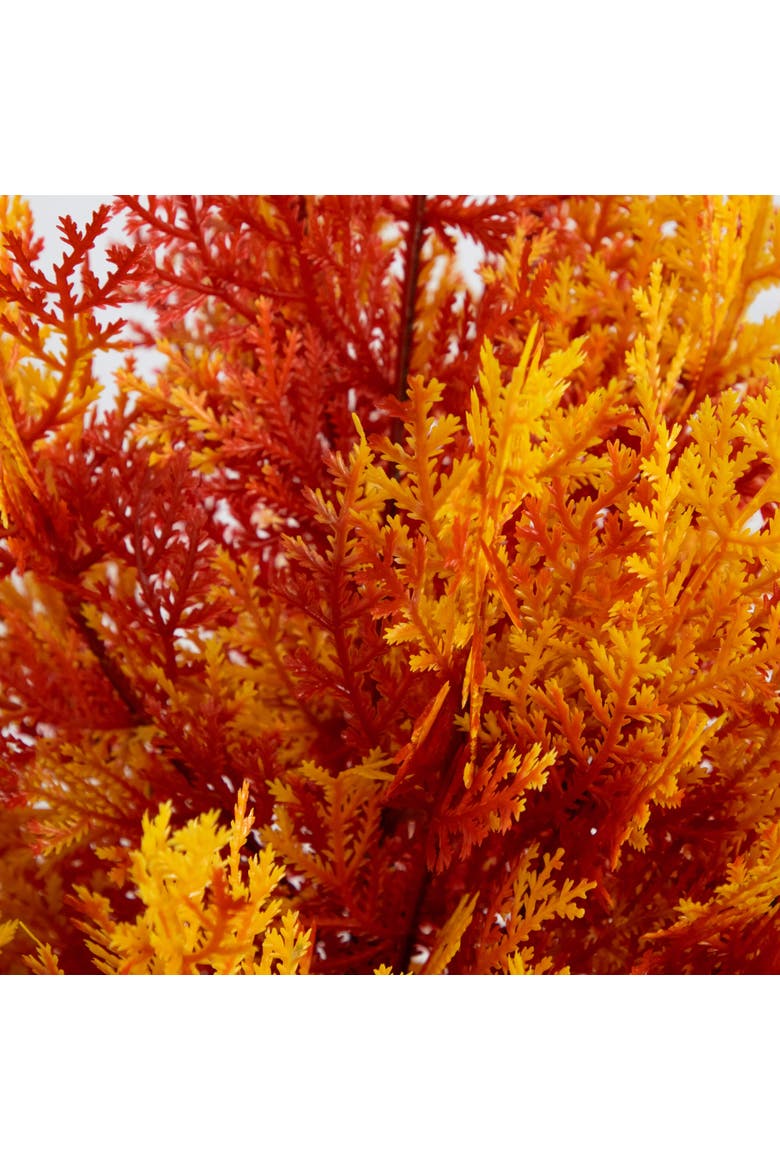 3-ft UV Resistant Autumn Artificial Fall Cedar Tree, Alternate, color, Orange