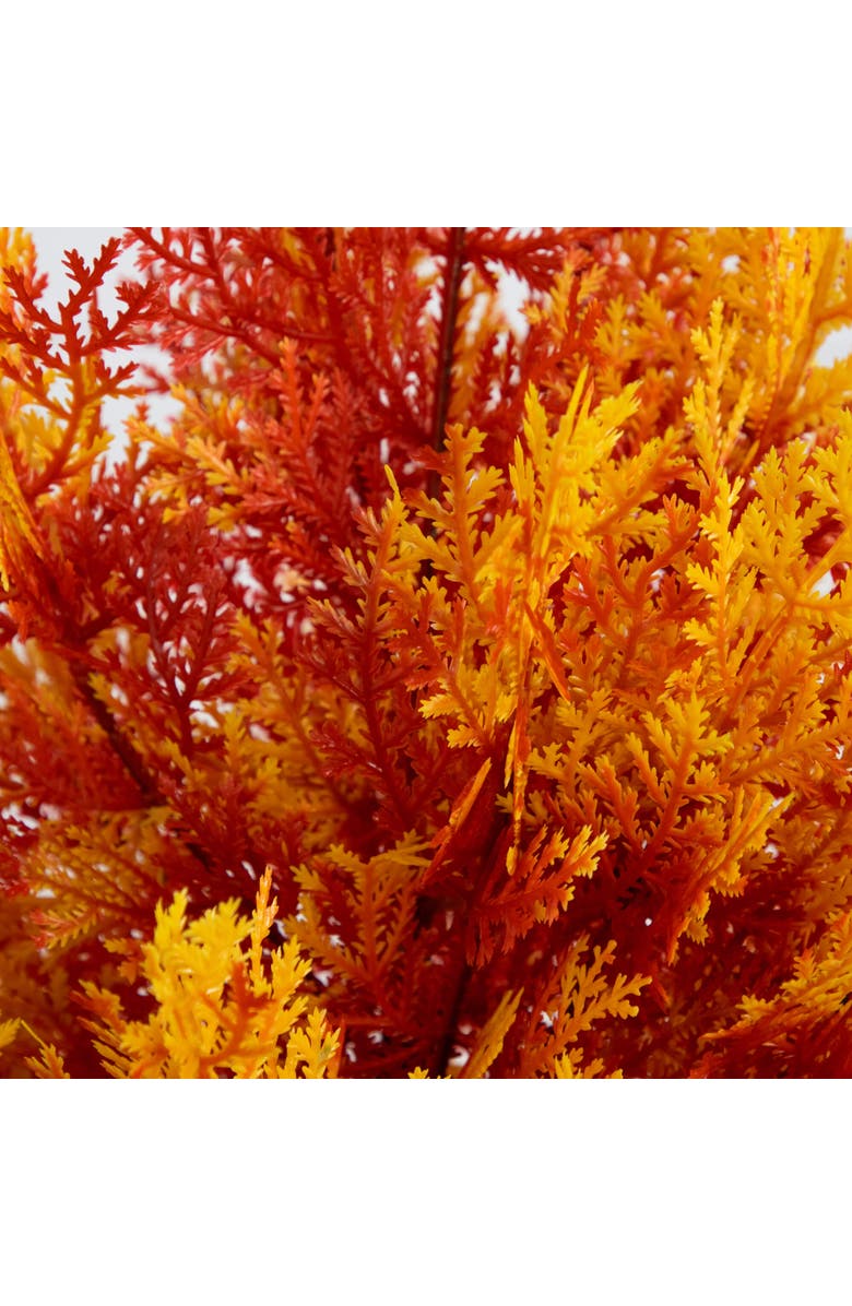 NEARLY NATURAL 3-ft UV Resistant Autumn Artificial Fall Cedar Tree, Alternate, color, Orange