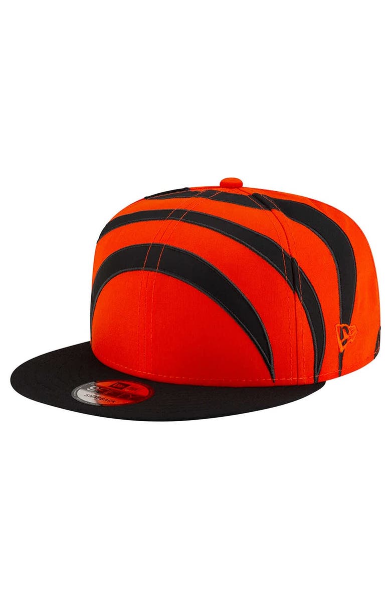 New Era Men's New Era Orange Cincinnati Bengals Helmet 9FIFTY Snapback Hat, Main, color, Orange