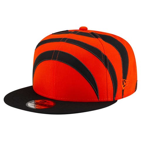 Men's New Era Orange Cincinnati Bengals  Helmet 9FIFTY Snapback Hat