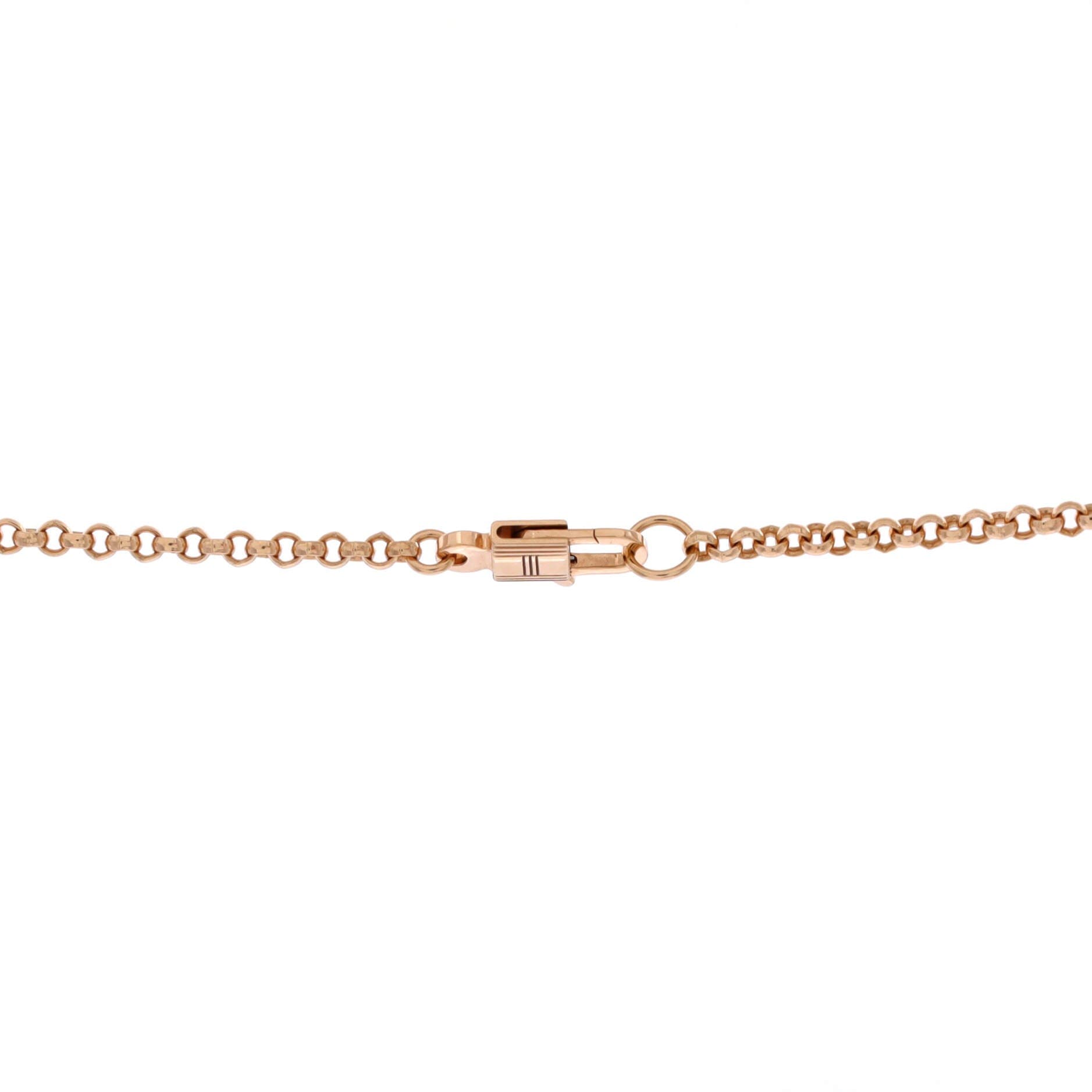 Clou De Forge Pendant Necklace 18K Rose Gold and Diamonds Large, Alternate, color, Metallic Gold