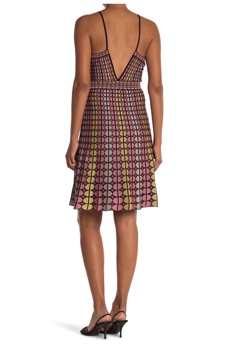 M Missoni Plunge Neck Patterned Dress, Alternate, color,