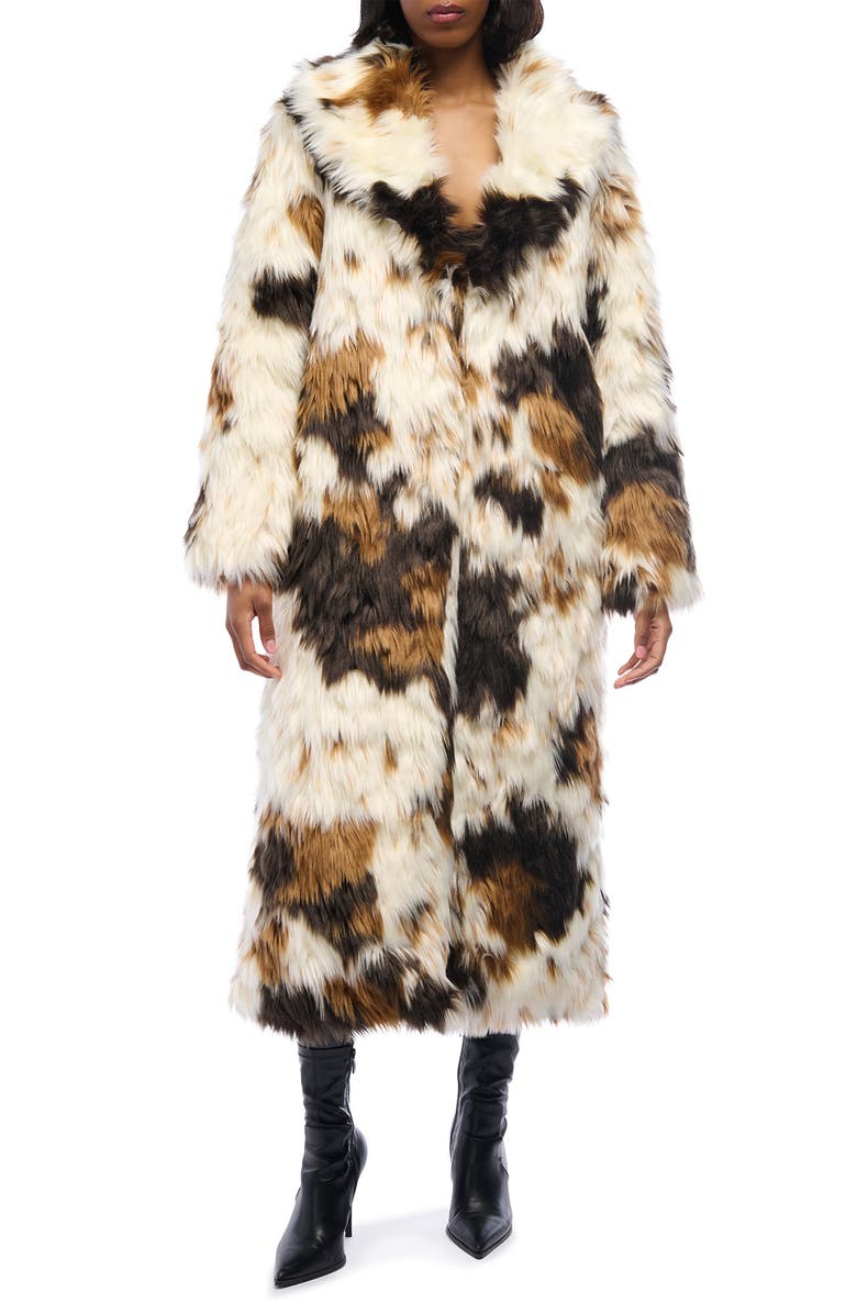 AZALEA WANG Penelope Faux Fur Coat, Main, color, 