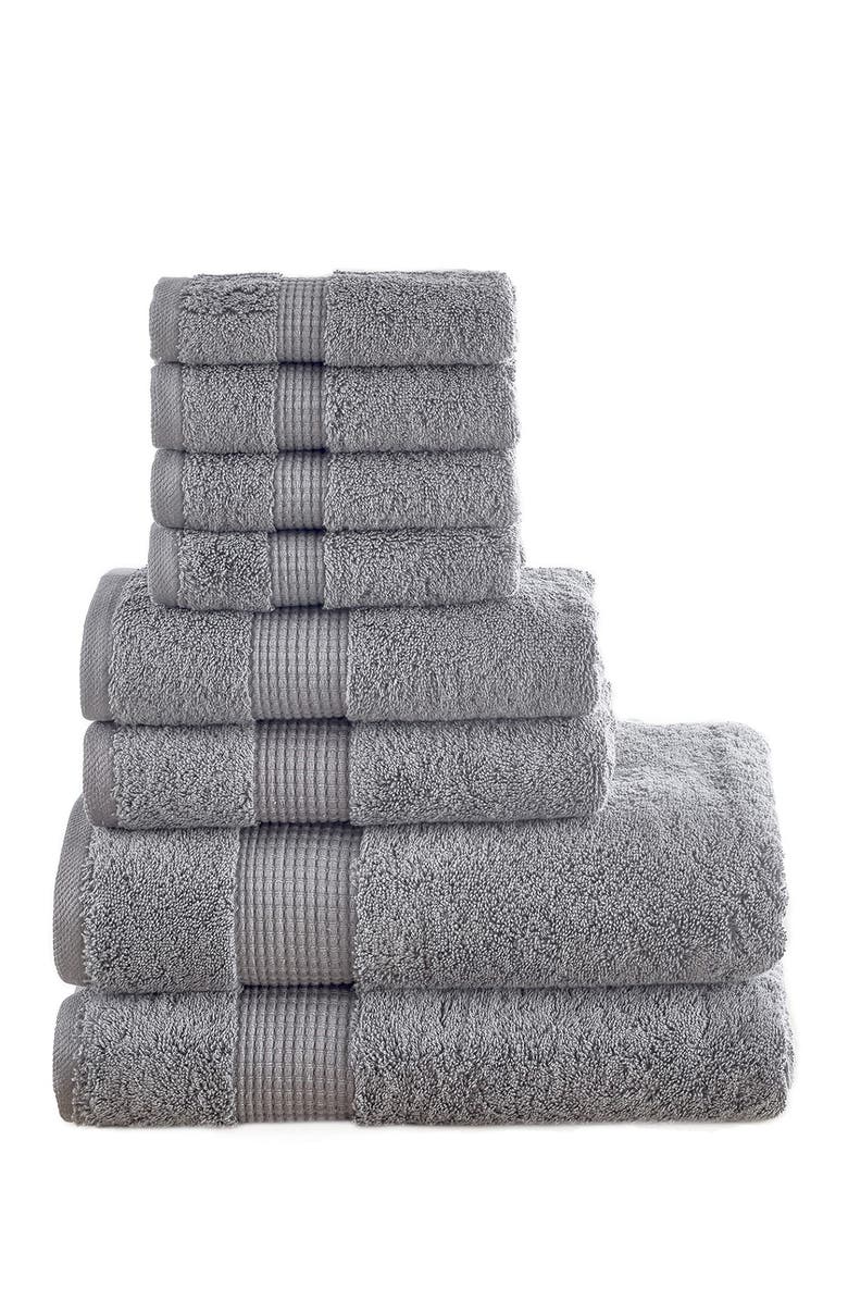 Modern Threads Manor Ridge Turkish Cotton 700 GSM 8-Piece Towel Set, Main, color, 