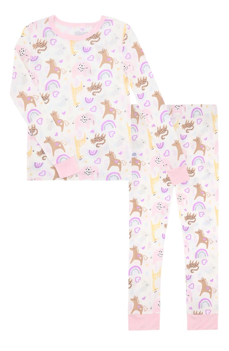 SLEEP ON IT Kids' Print Jersey Long Pajamas, Main, color,