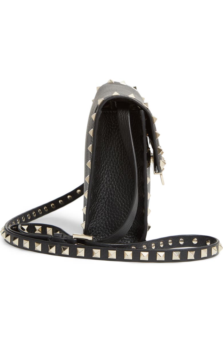 Valentino Garavani Medium Rockstud Leather Shoulder Bag, Alternate, color,