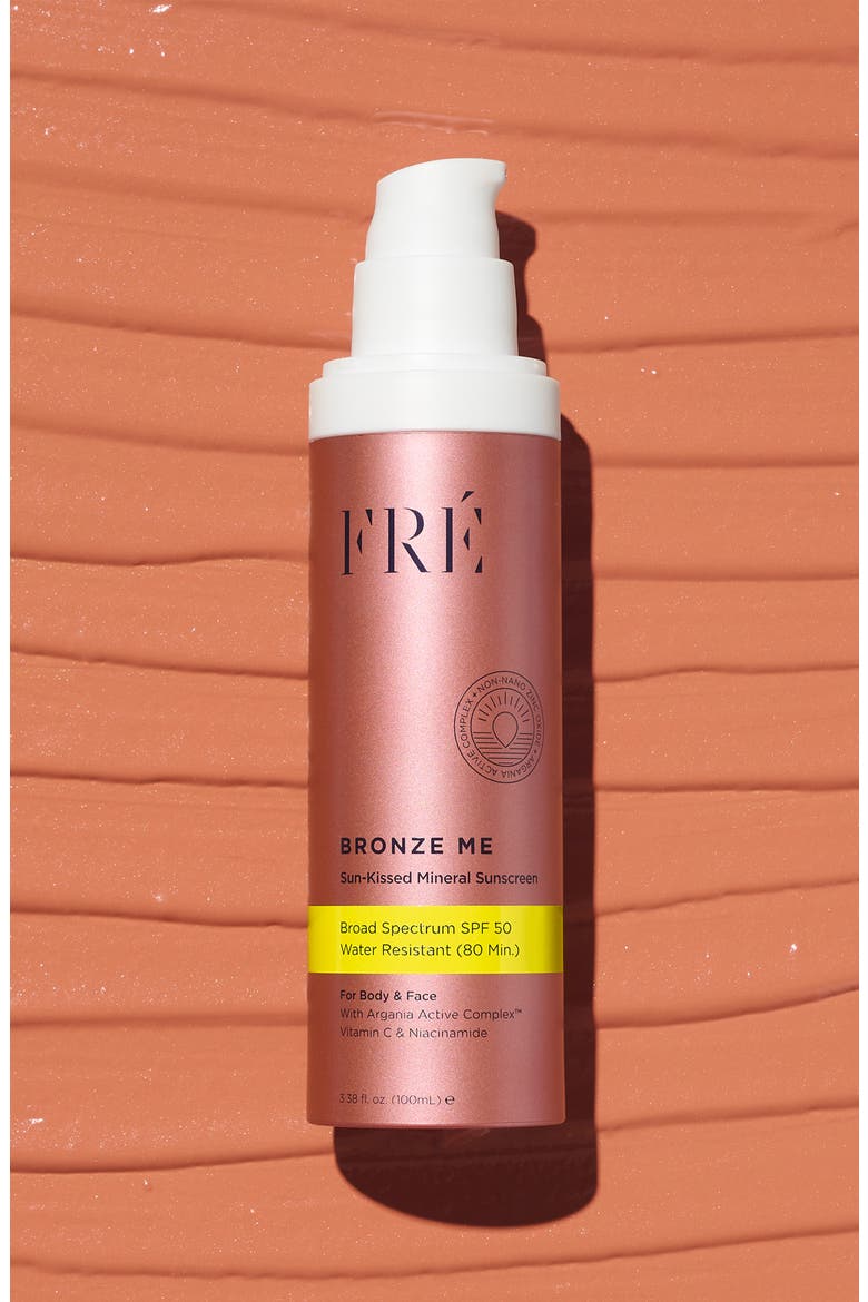 BRONZE ME Sun-Kissed Mineral Sunscreen SPF 50, Alternate, color, Bronze